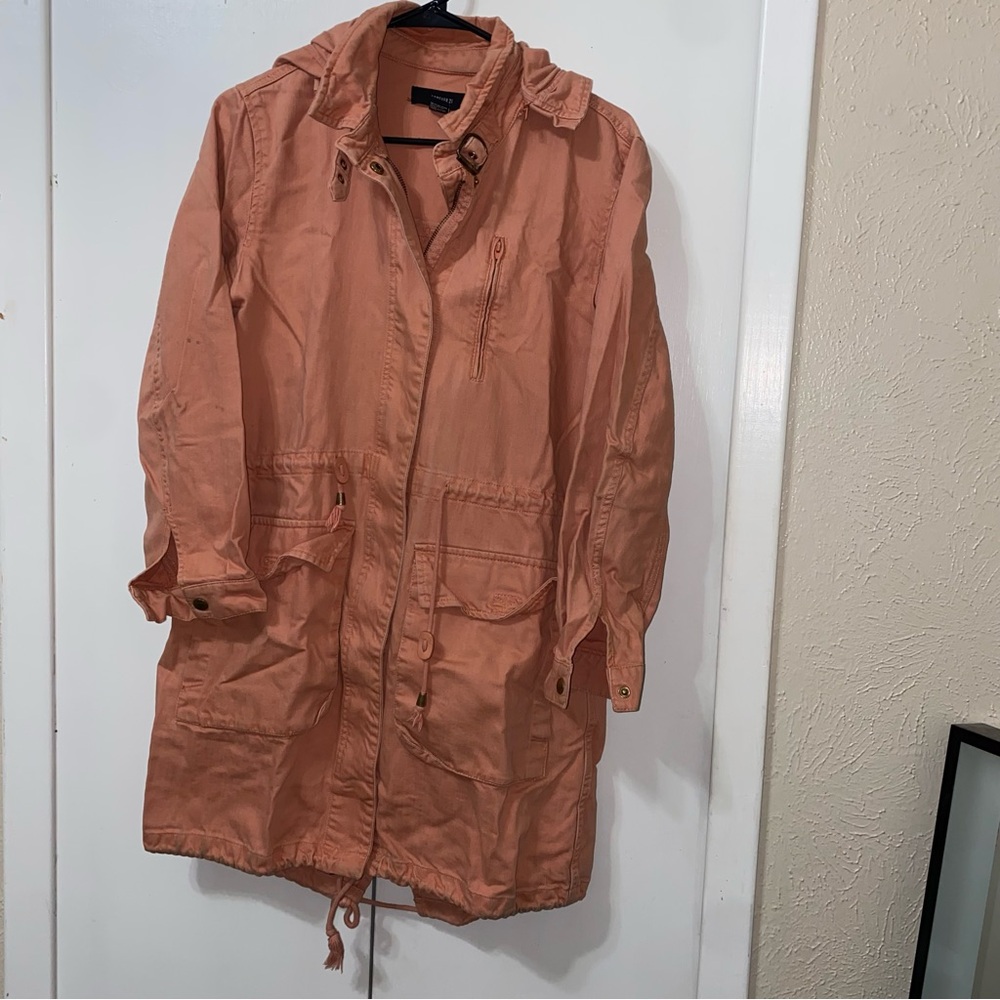 Forever 21 Peach Hooded Jacket